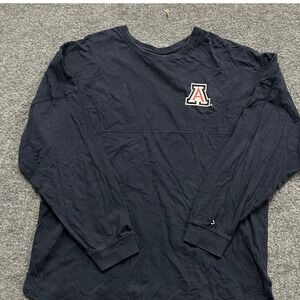 Three Square Shirt Womens L Navy Blue Arizona Wildcats Spirit Jersey Long Sleeve